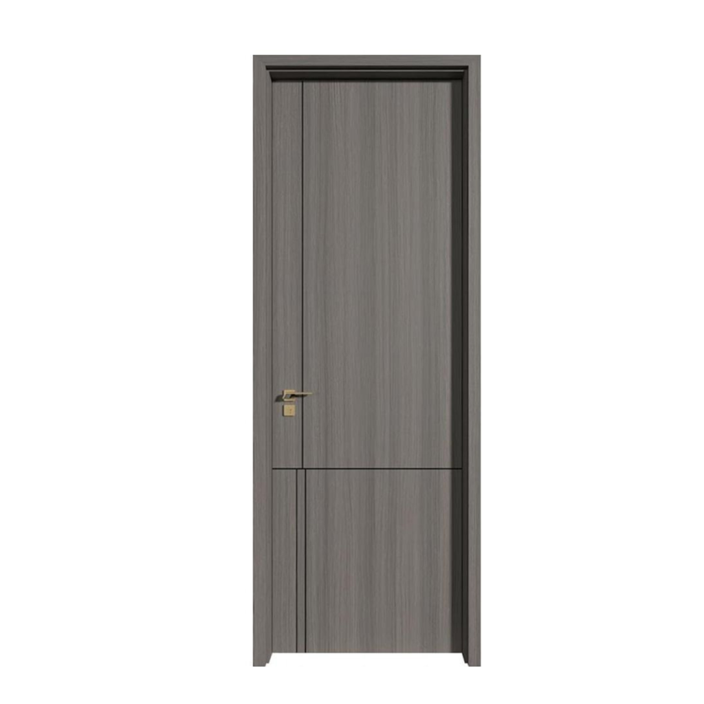 Melamine door with wood grain finish